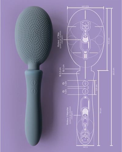 Brosse à Cheveux Vibrante Vibraliss Purple Wine